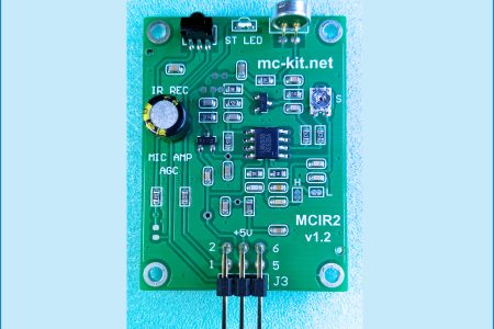 AGC Microphone Amplifier IR remote receiver - MCIR2