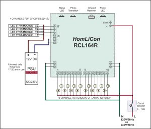 HomLiCon RCL164R wiring diagram